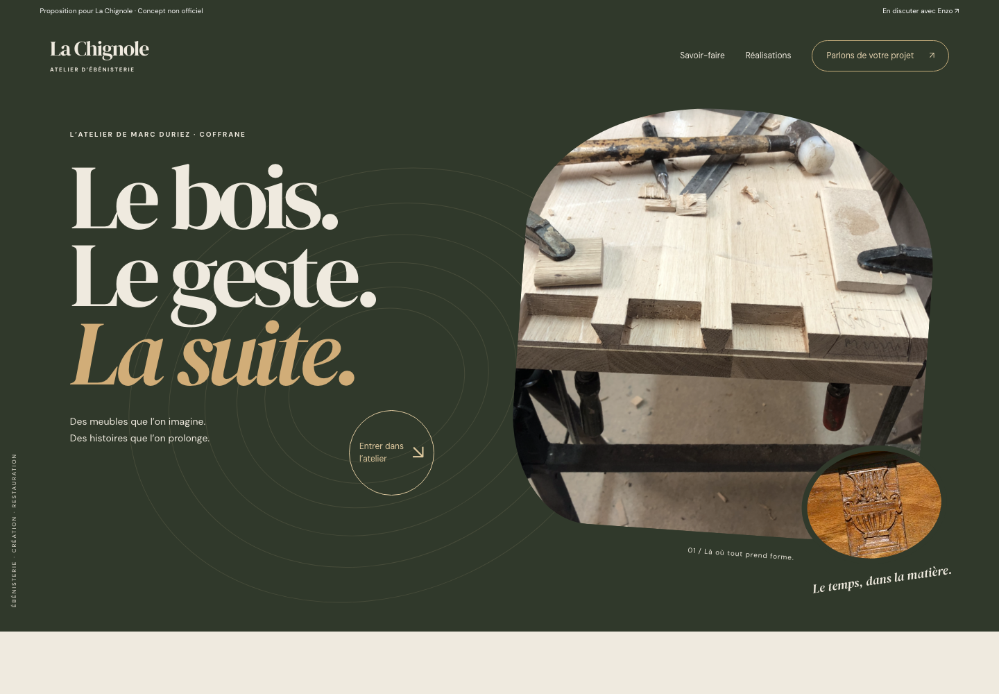 Aperçu du concept La Chignole